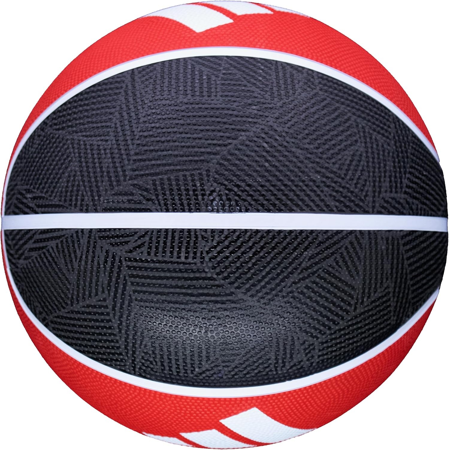 image:imageadidas Grid Recreational Rubber Basketball Durable for Outdoor amp Indoor PlayBlackRed