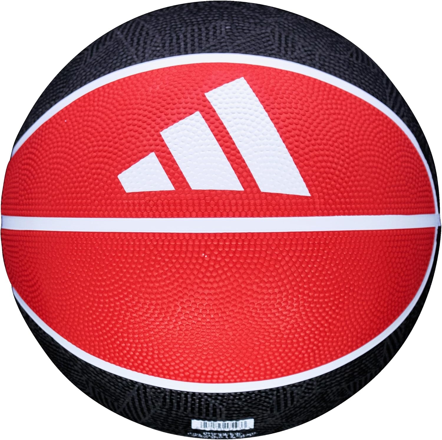 image:imageadidas Grid Recreational Rubber Basketball Durable for Outdoor amp Indoor PlayBlackRed