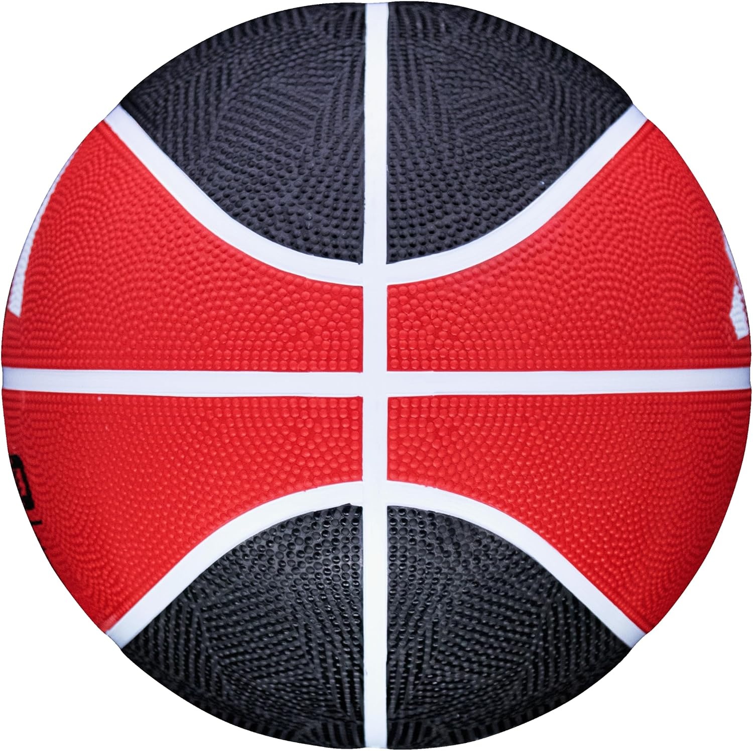 image:imageadidas Grid Recreational Rubber Basketball Durable for Outdoor amp Indoor PlayBlackRed