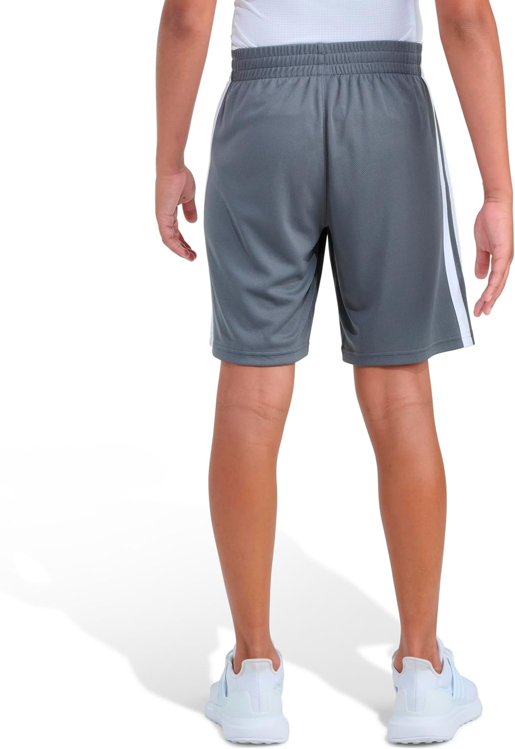 image:imageadidas 3Stripe Mesh Athletic ShortsDark Grey