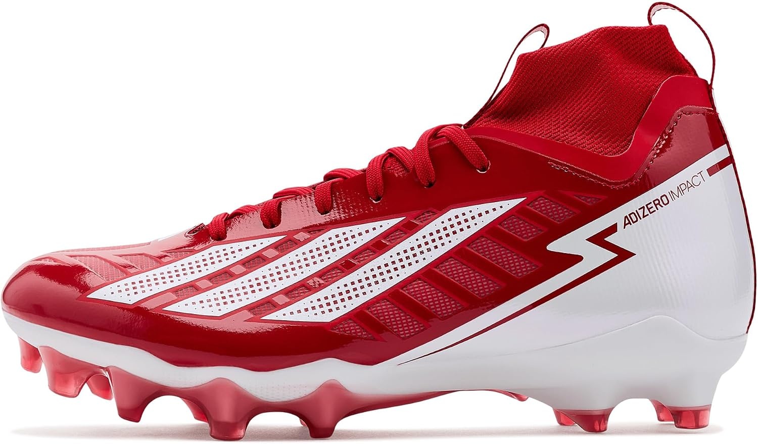 image:imageadidas Adizero Impact Ii American Football ShoesTeam Power RedWhiteTeam Power Red