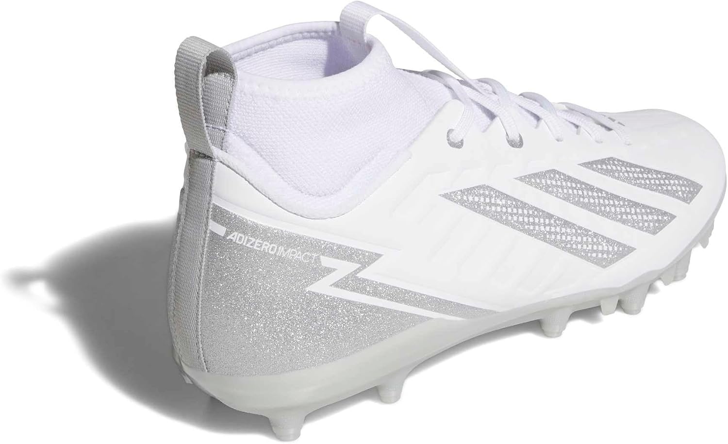 image:imageadidas Adizero Impact2 II American Football ShoesWhiteSilver MetallicWhite