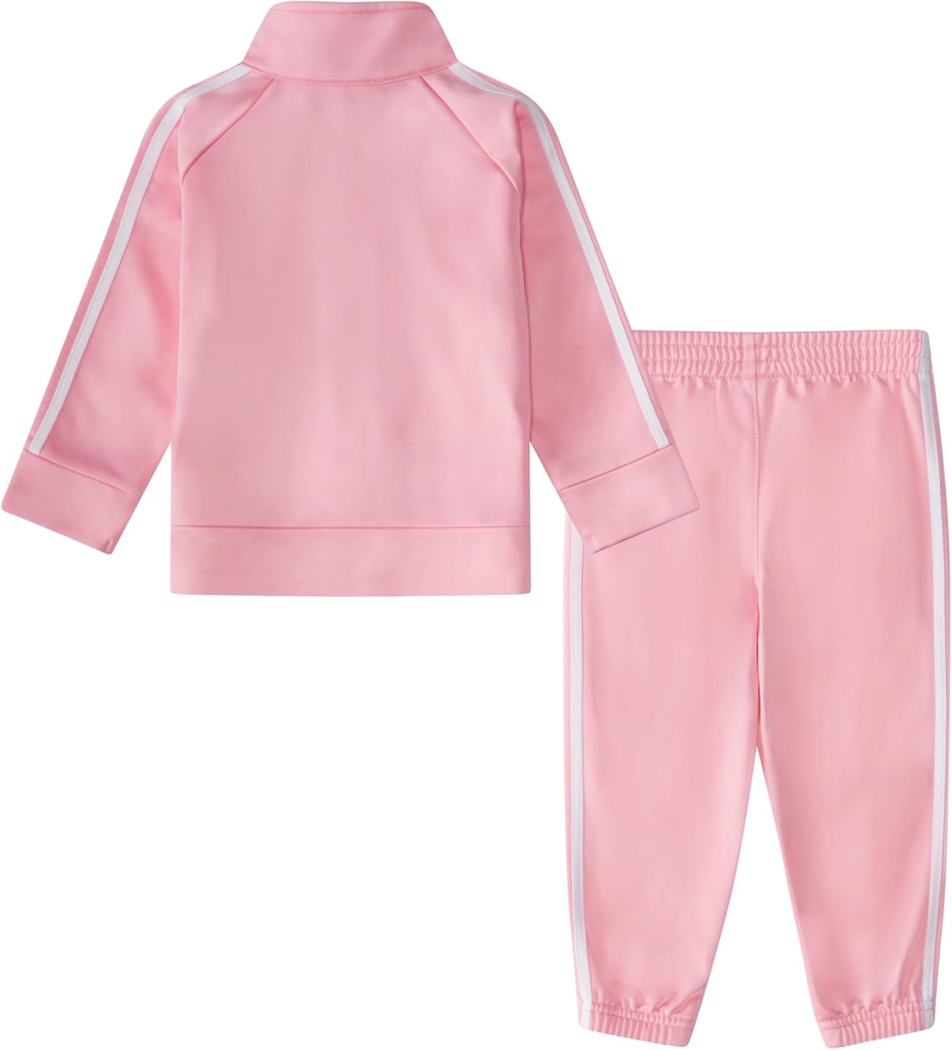 image:imageadidas Baby Girls Zip Front Classic Tricot Jacket and Joggers SetLight Pink