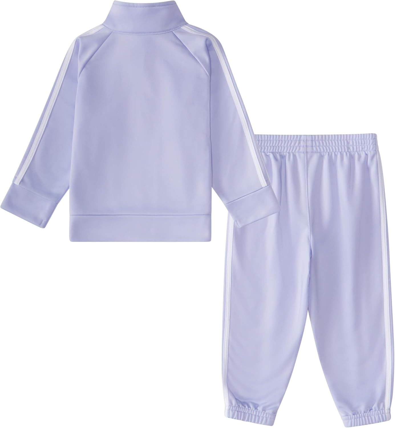 image:imageadidas Baby Girls Zip Front Classic Tricot Jacket and Joggers SetViolet Tone Purple