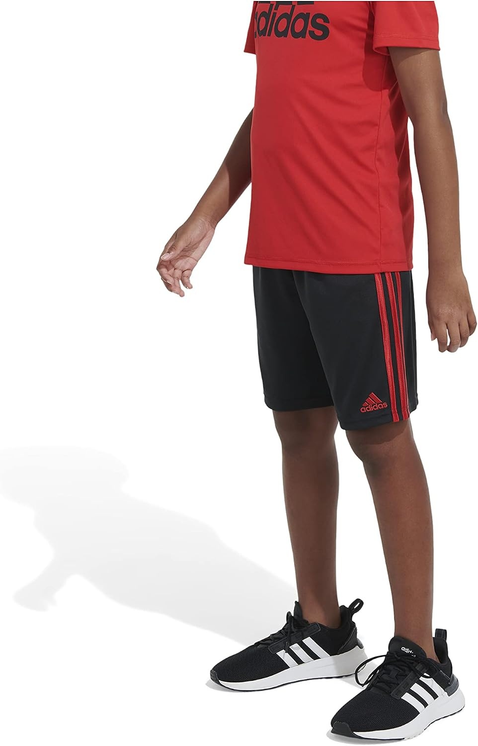 image:imageadidas Boys Classic 3Stripes ShortsBlack With Yellow