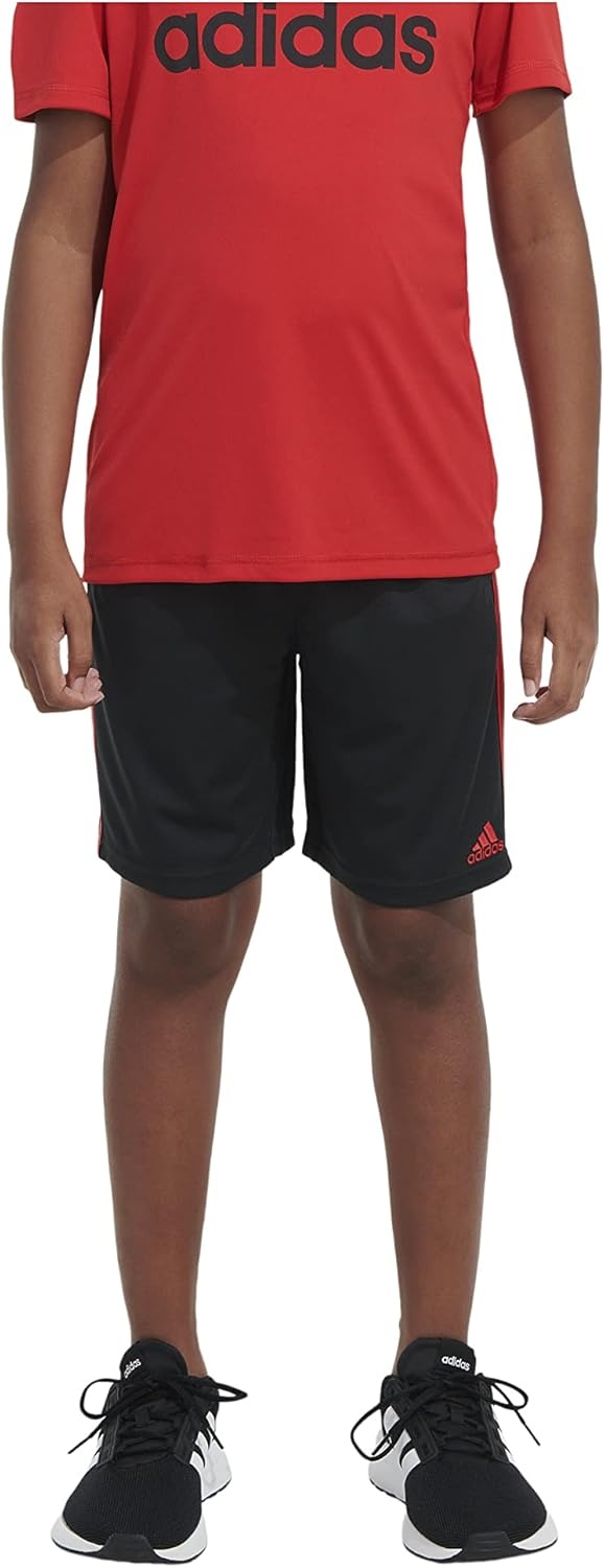 image:imageadidas Boys Classic 3Stripes ShortsBlack With Yellow