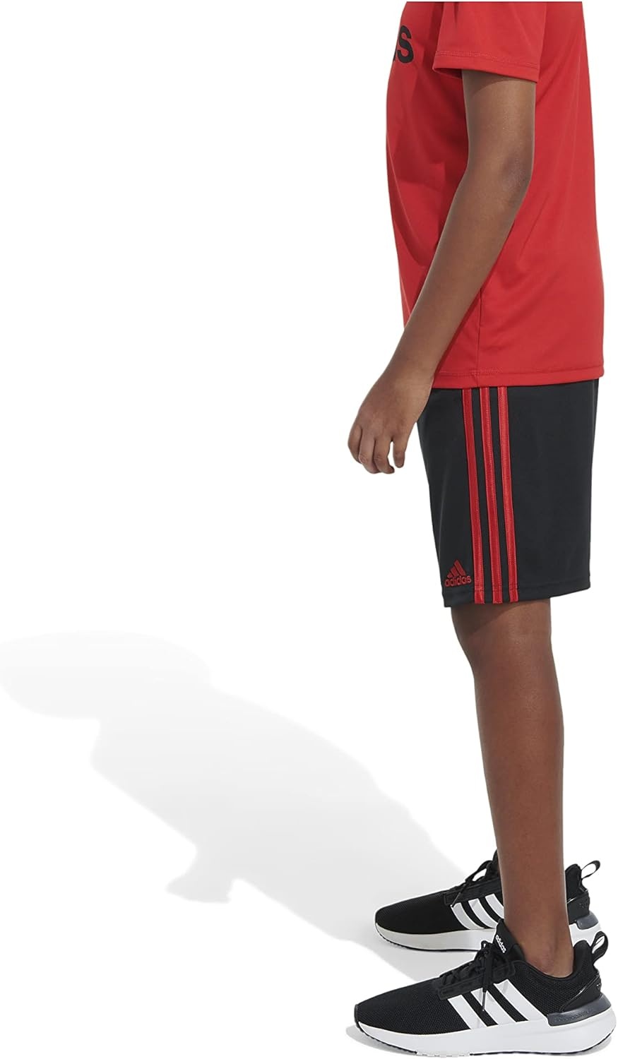 image:imageadidas Boys Classic 3Stripes ShortsBlack With Yellow