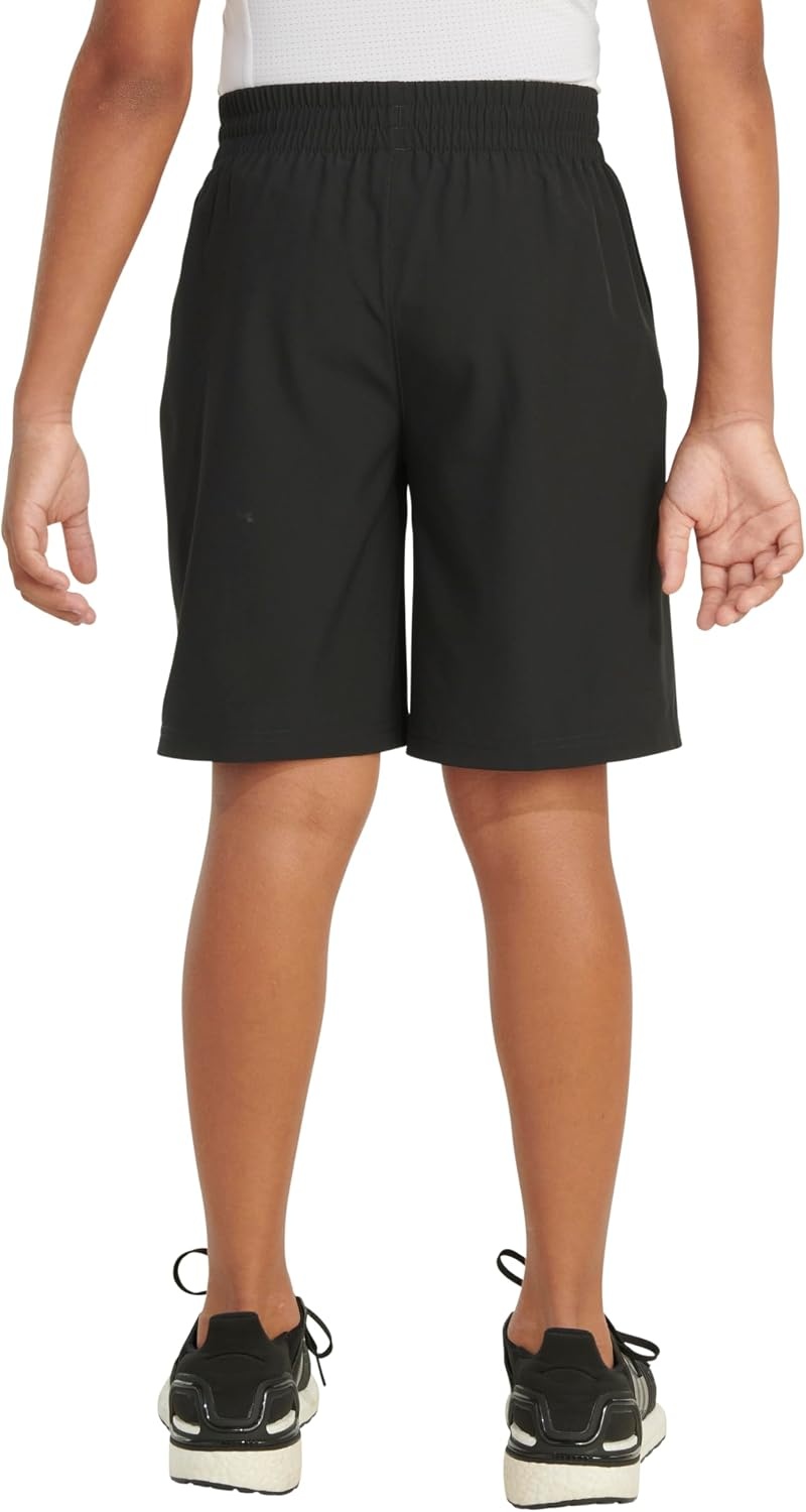image:imageadidas Boys Elastic Waistband Essential Woven Sportswear ShortsBlackBlack