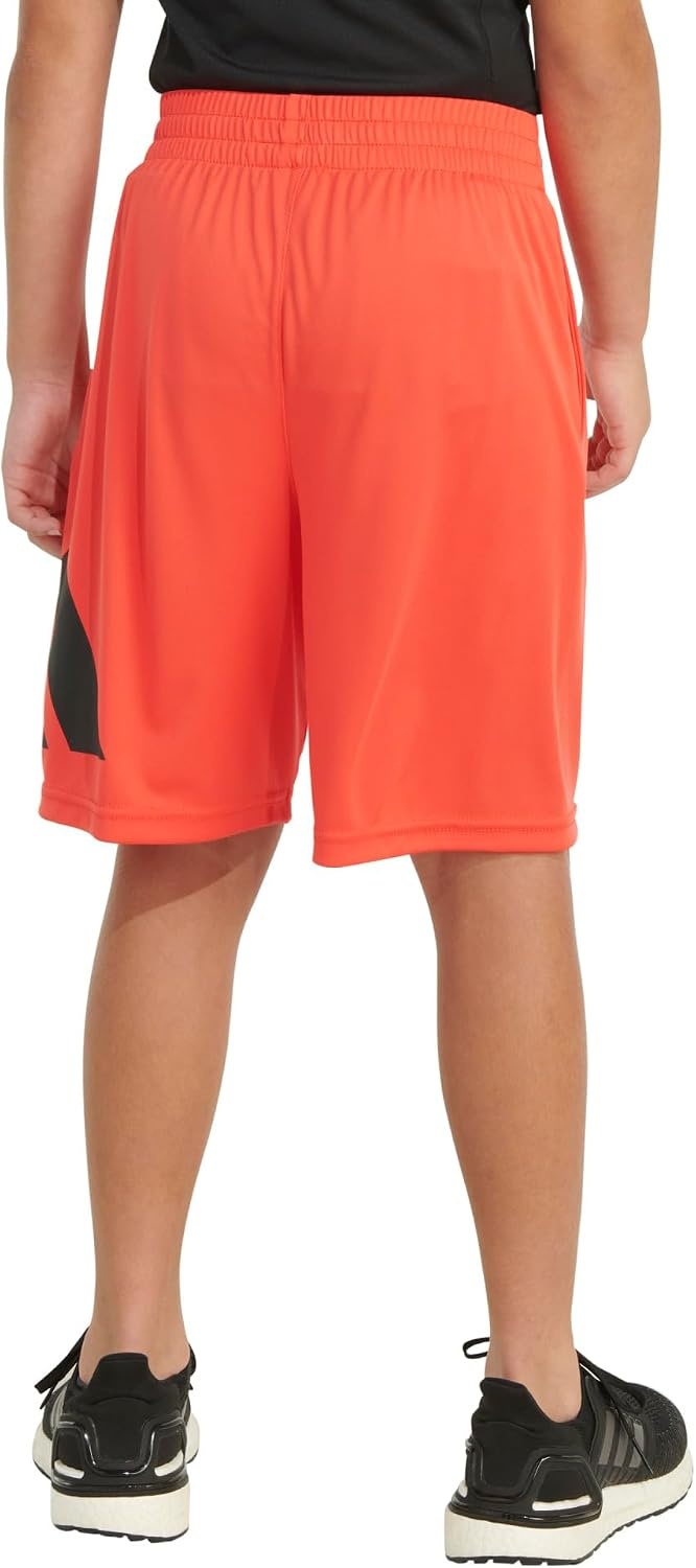 image:imageadidas Boys Elastic Waistband Essential Woven Sportswear ShortsBright Red