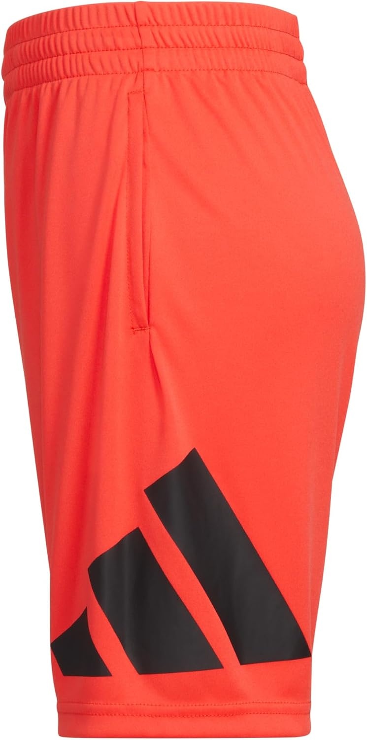 image:imageadidas Boys Elastic Waistband Essential Woven Sportswear ShortsBright Red