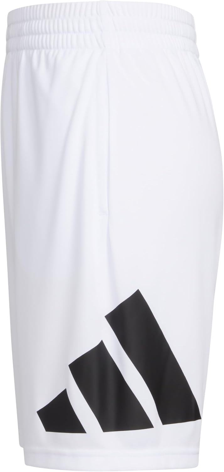 image:imageadidas Boys Elastic Waistband Essential Woven Sportswear ShortsBright White