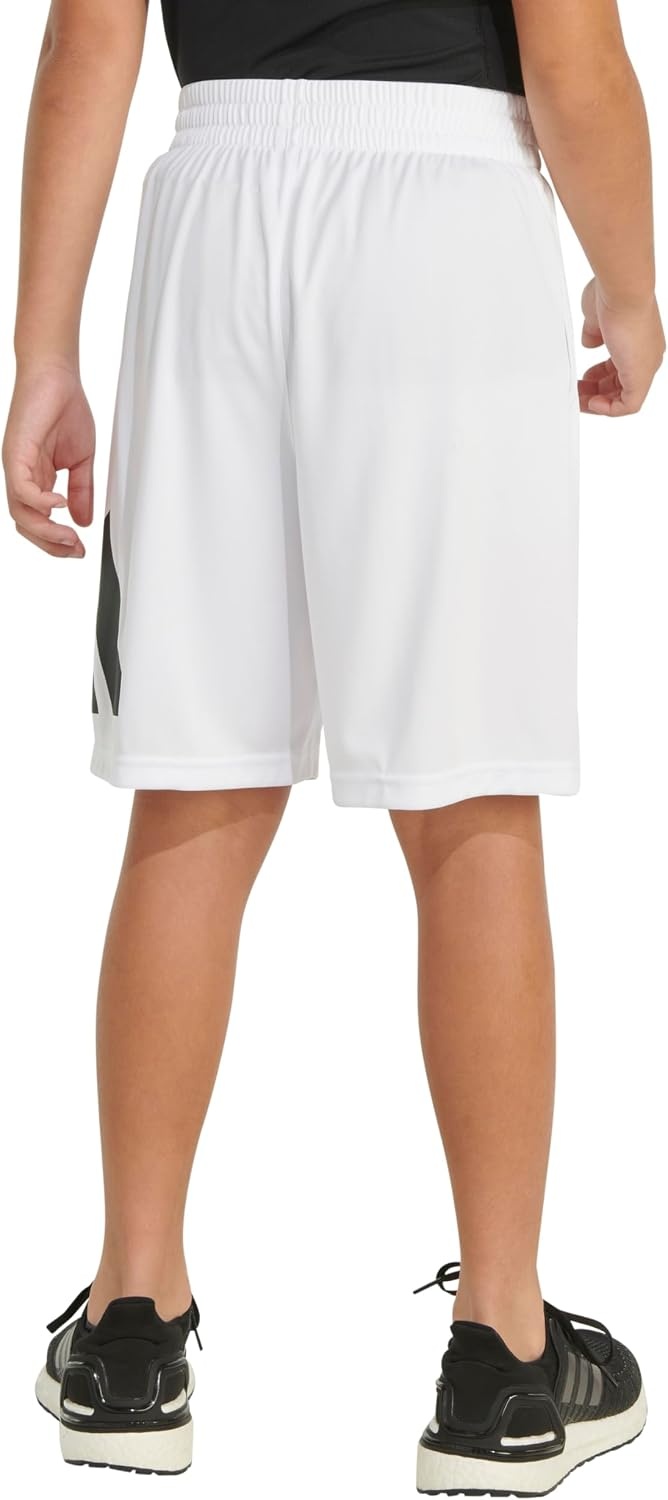 image:imageadidas Boys Elastic Waistband Essential Woven Sportswear ShortsBright White