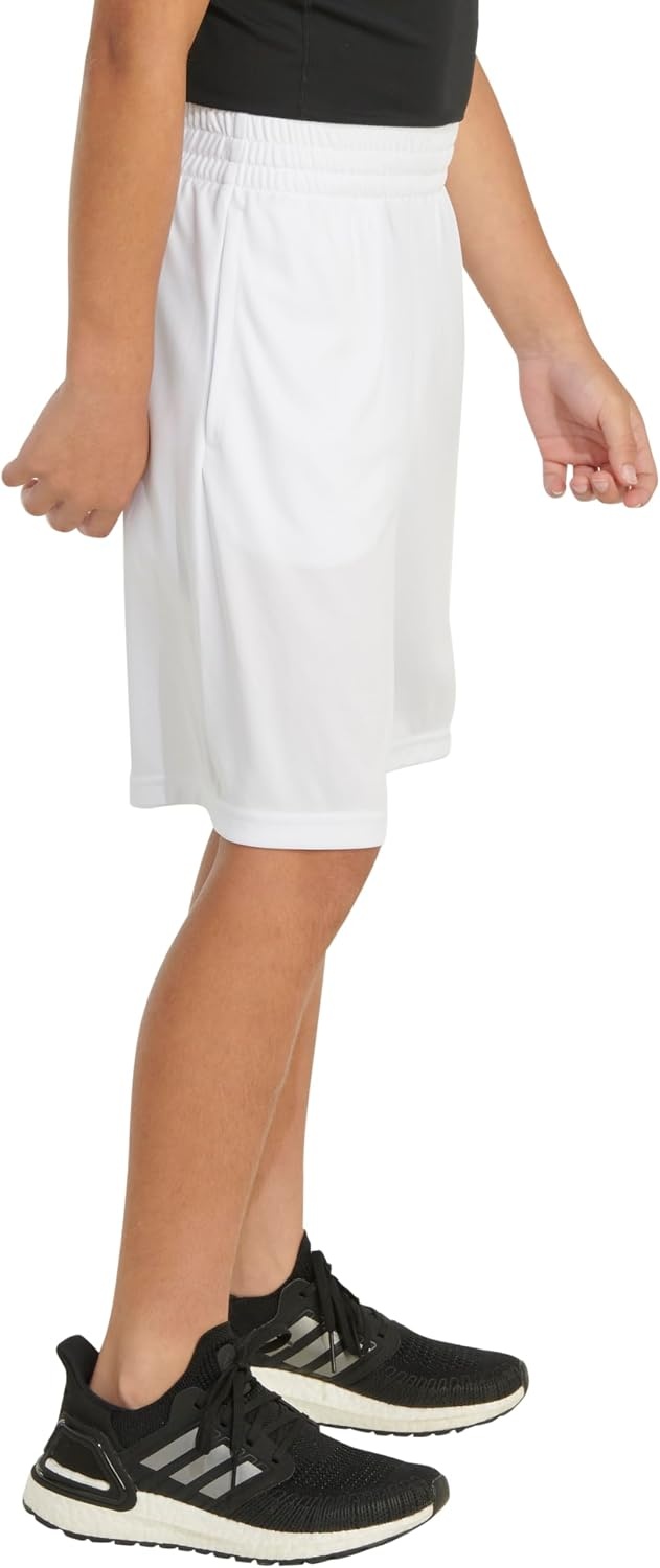 image:imageadidas Boys Elastic Waistband Essential Woven Sportswear ShortsBright White
