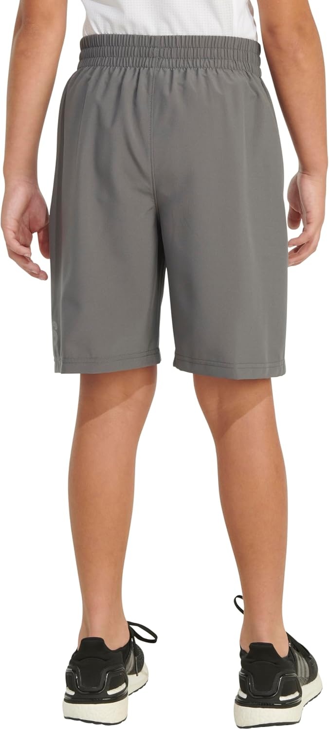 image:imageadidas Boys Elastic Waistband Essential Woven Sportswear ShortsDark Grey