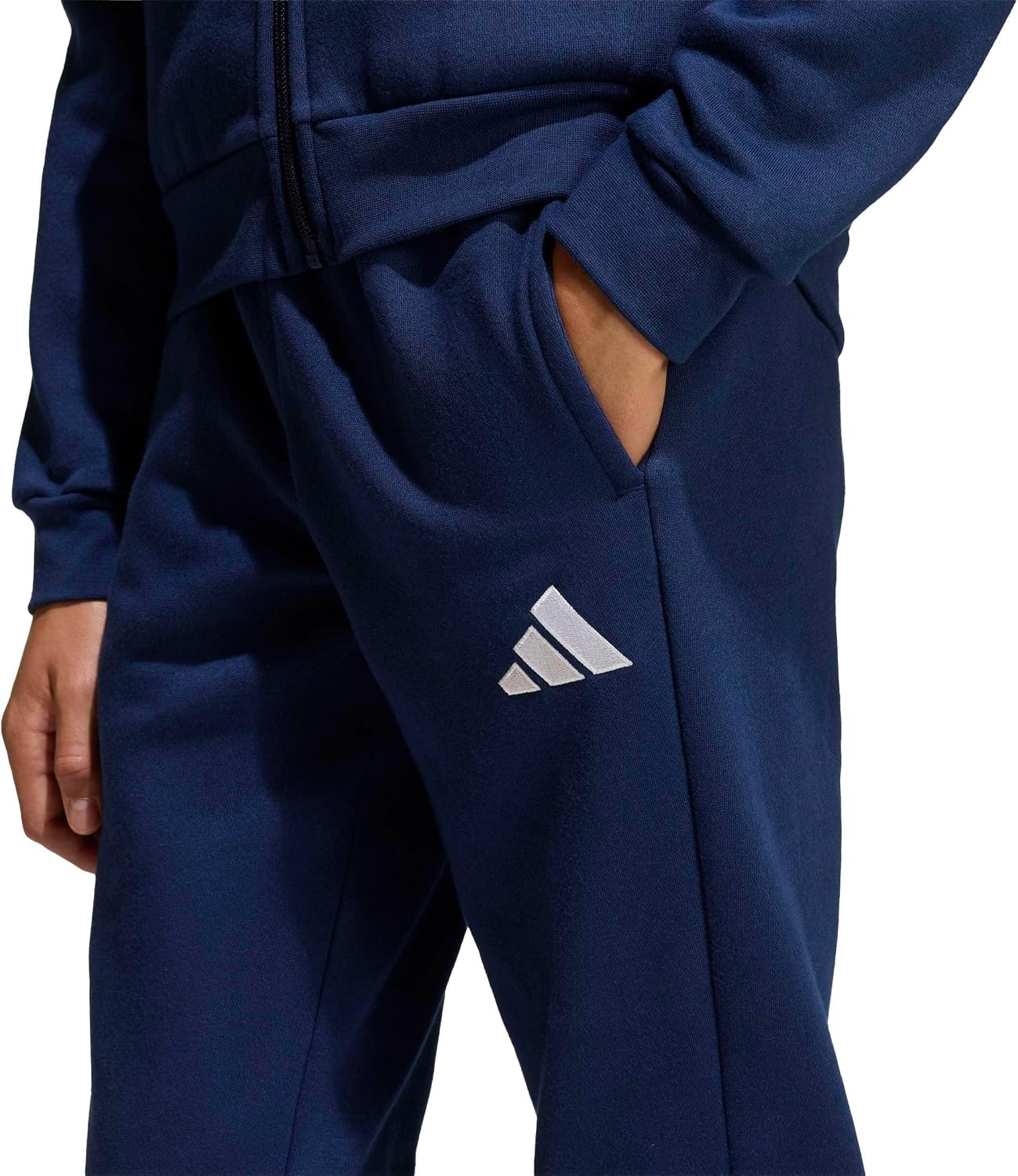 image:imageadidas Boys Entrada 26 Sweat PantsTeam Navy BlueWhite