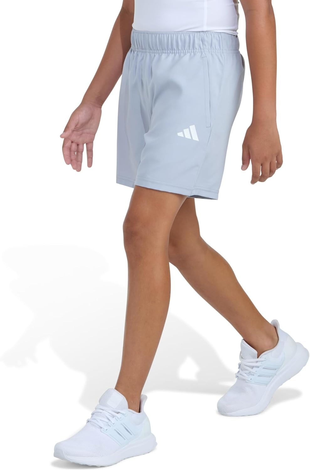image:imageadidas Boys Essentials Small Logo Woven ShortHalo Silver