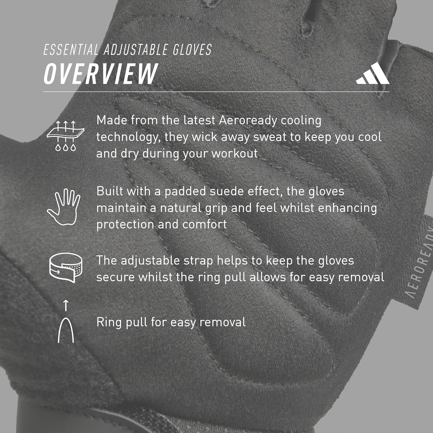 image:imageadidas Essential Adjustable Gloves