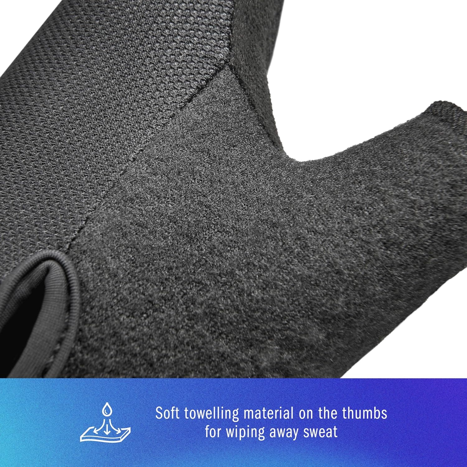 image:imageadidas Essential Training amp Weightlifting Gloves Fingerless Workout GlovesBlue