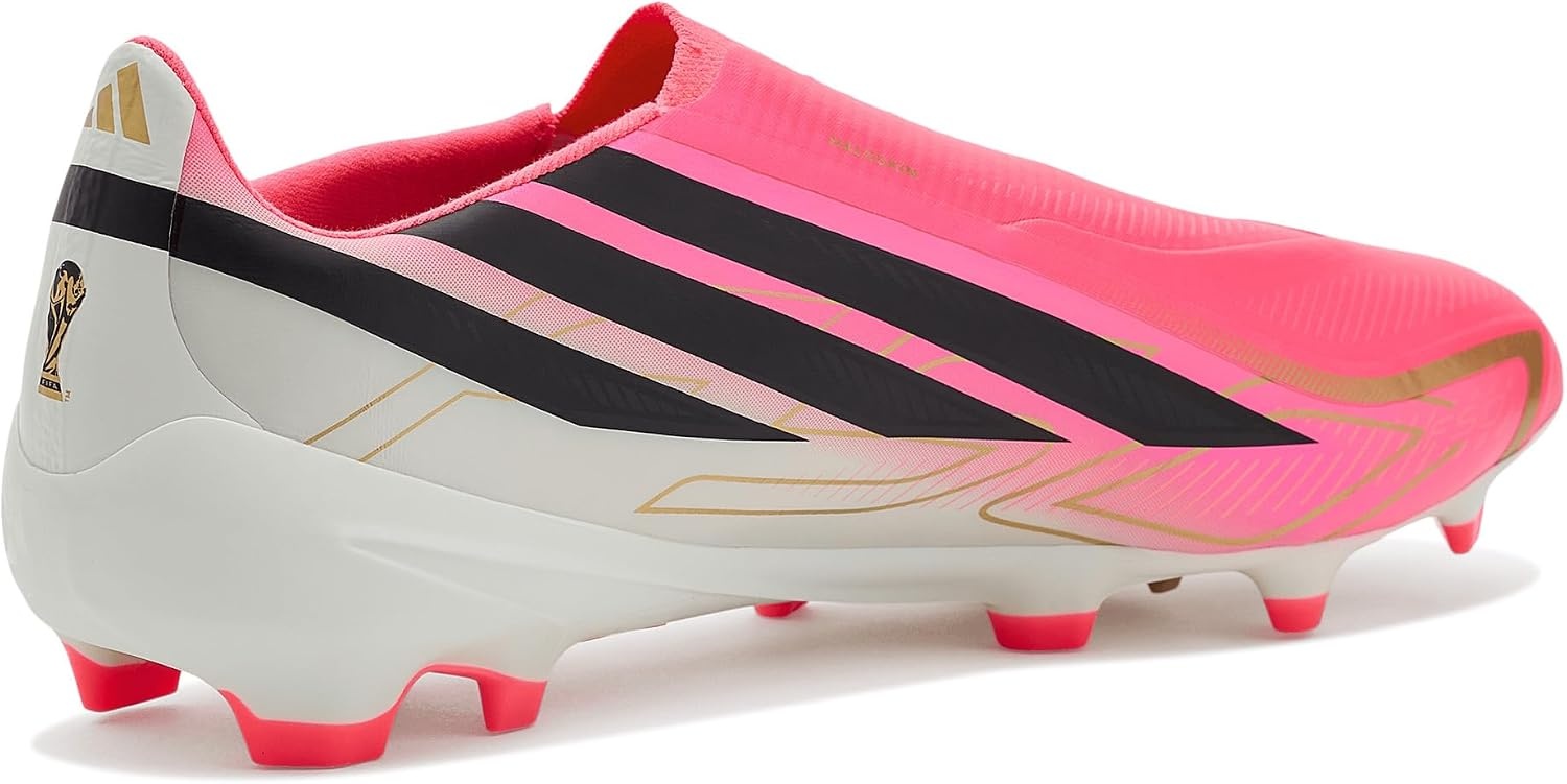 image:imageadidas F50 Hyperfast League Laceless Firm Ground Soccer CleatsSolar TurboCore BlackGold Metallic