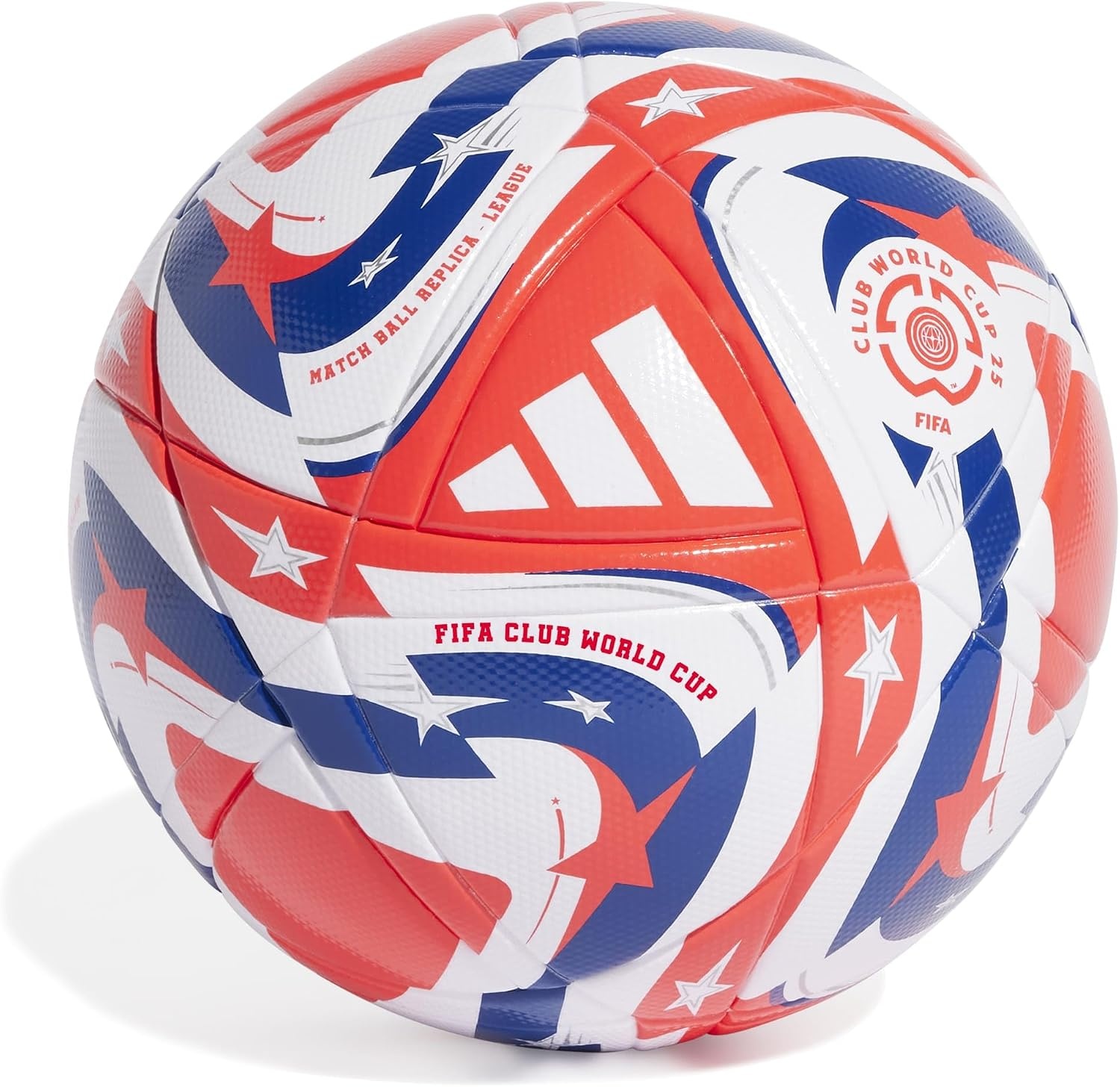image:imageadidas FIFA Club World Cup Club Ball Inspired Design Durable Construction Official Tournament LogoWhiteLucid RedPower BlueSilverLeague