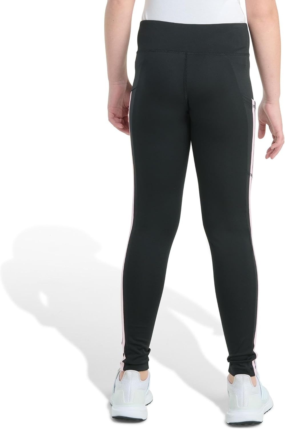 image:imageadidas Girls 3Stripe LeggingBlack With Pink
