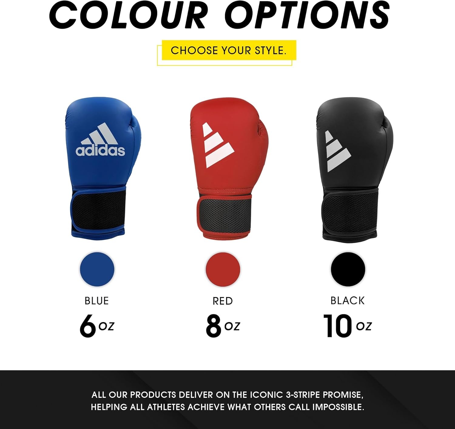 image:imageadidas Hybrid 25 Boxing Gloves for Boxing MMA Kickboxing Muay Thai Beginner Punching Bag Workouts Designed for Men amp Women Enhanced Training PerformanceBlue