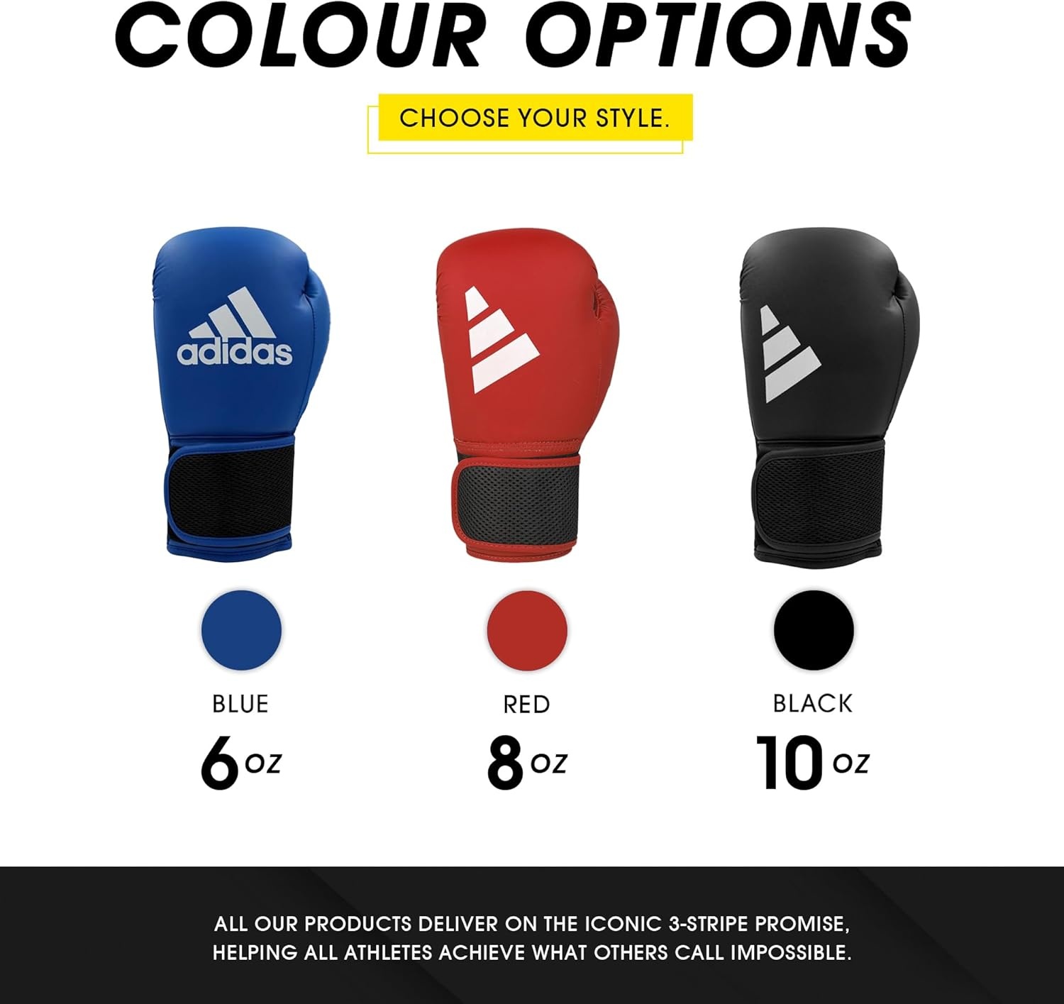 image:imageadidas Hybrid 25 Boxing Gloves for Boxing MMA Kickboxing Muay Thai Beginner Punching Bag Workouts Designed for Men amp Women Enhanced Training PerformanceBlack