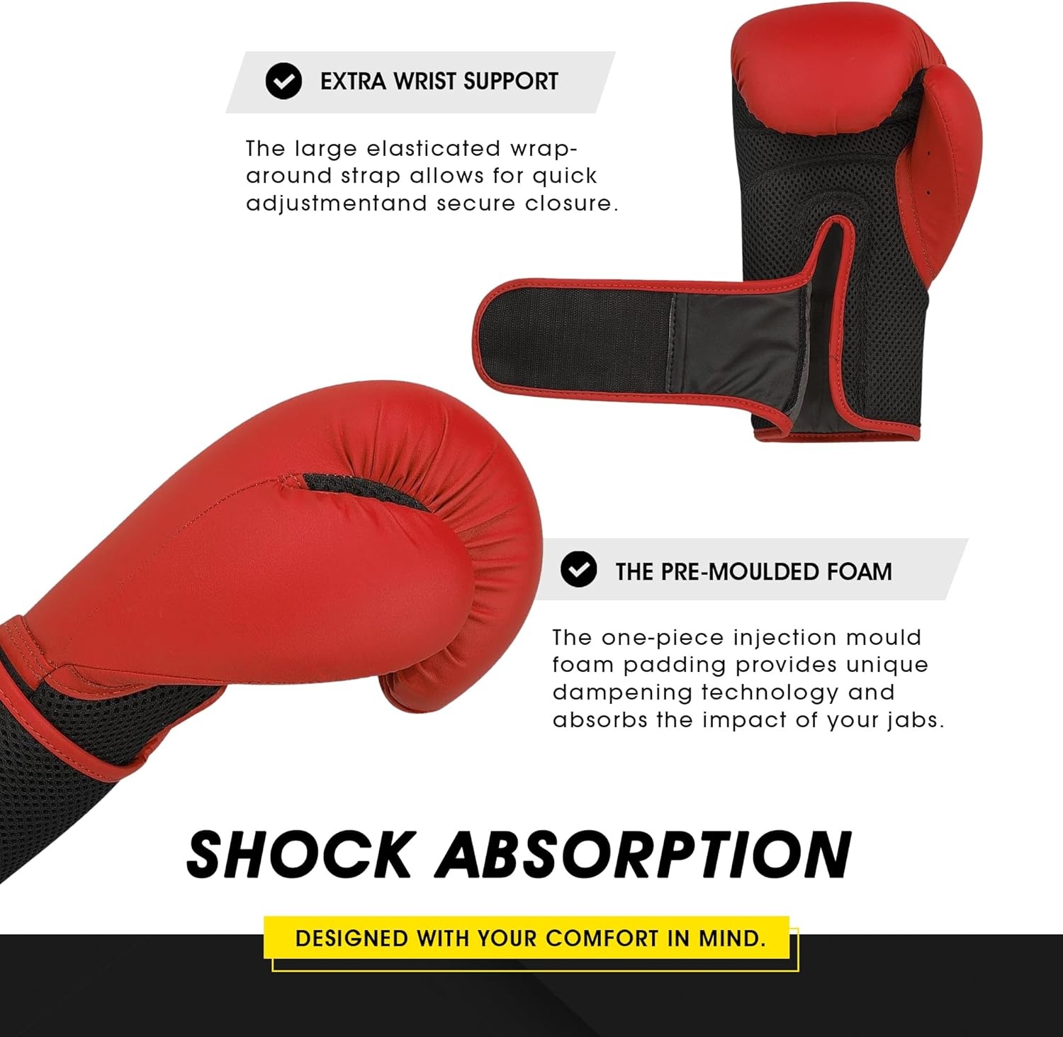 image:imageadidas Hybrid 25 Boxing Gloves for Boxing MMA Kickboxing Muay Thai Beginner Punching Bag Workouts Designed for Men amp Women Enhanced Training PerformanceRed