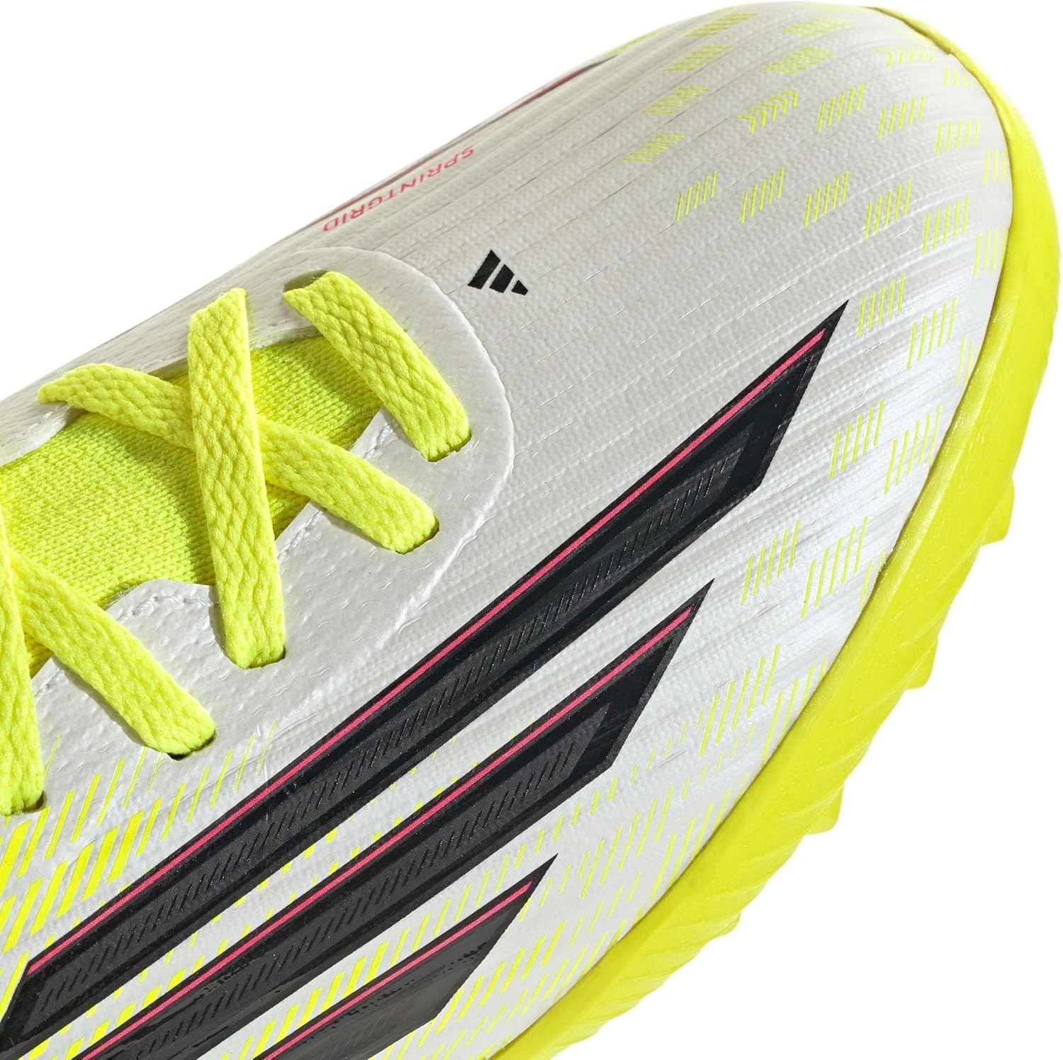 image:imageadidas Kids F50 League Mid Cut Turf FootballTeam Solar YellowBlackLucid Red