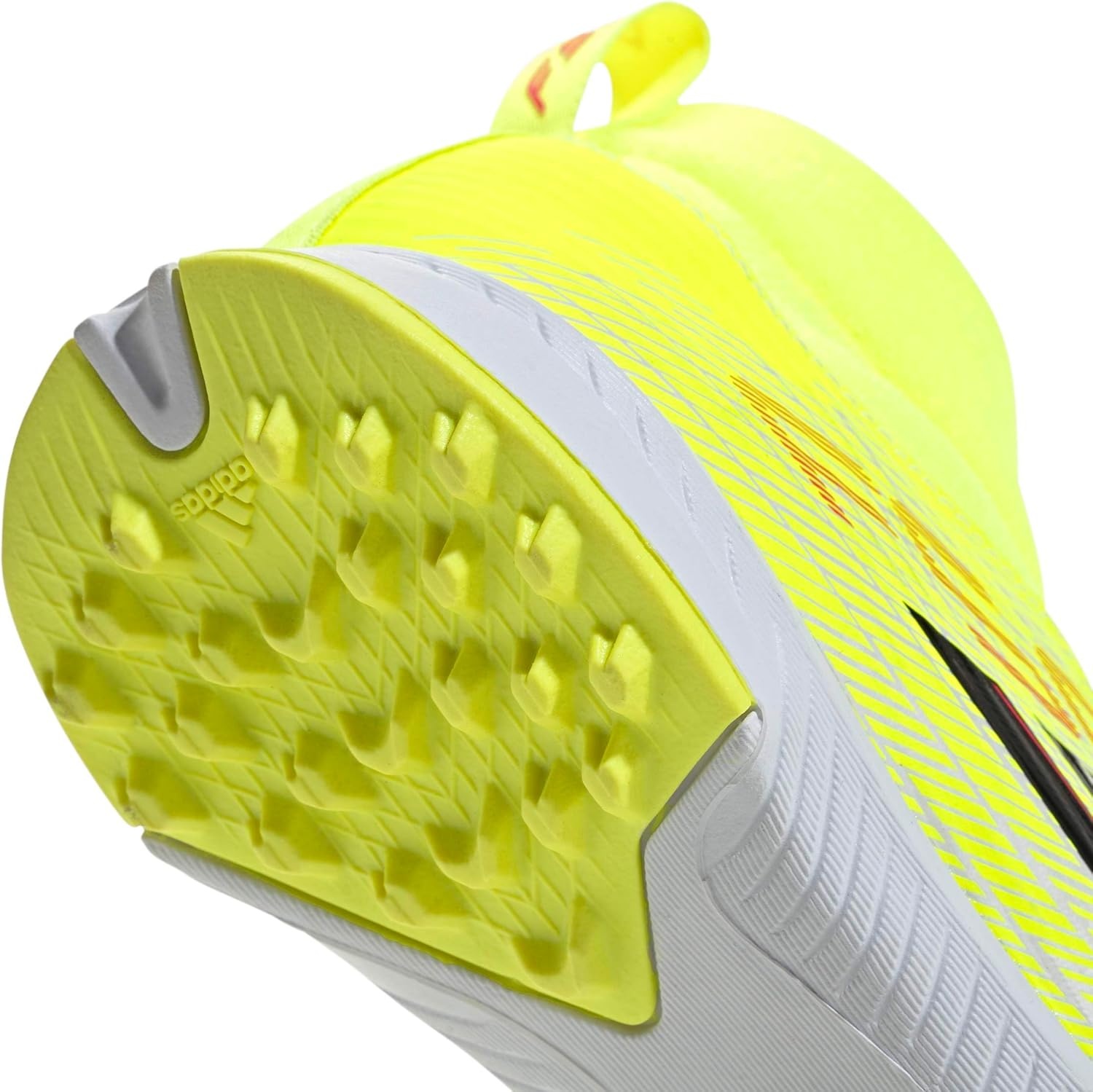 image:imageadidas Kids F50 League Mid Cut Turf FootballTeam Solar YellowBlackLucid Red