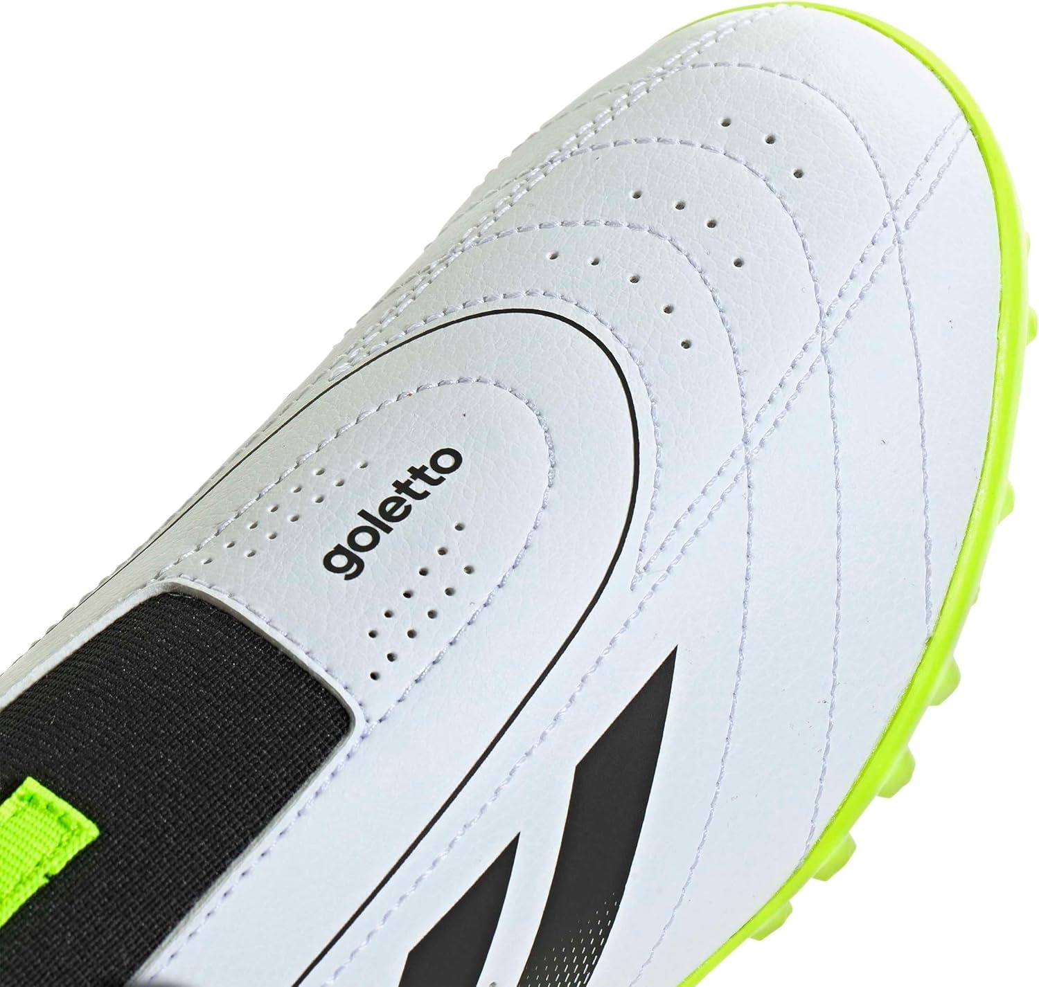 image:imageadidas Kids Goletto IX Laceless TurfWhiteBlackLucid Lemon