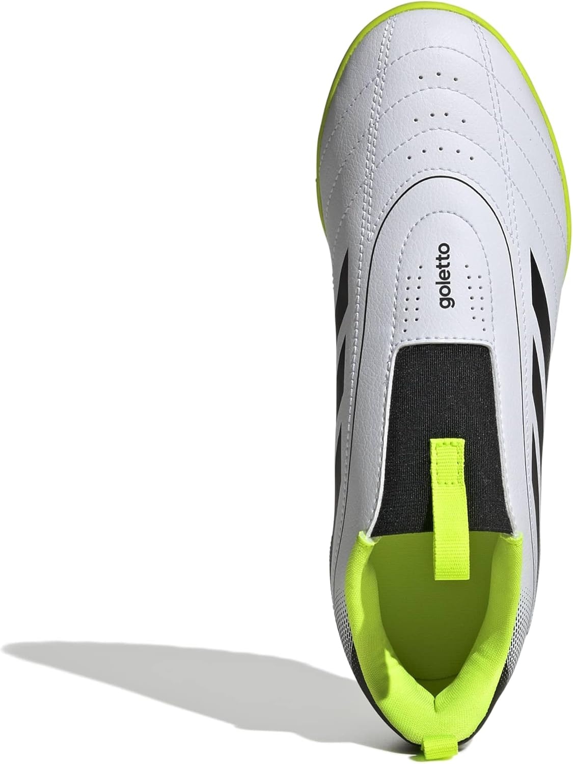 image:imageadidas Kids Goletto IX Laceless TurfWhiteBlackLucid Lemon