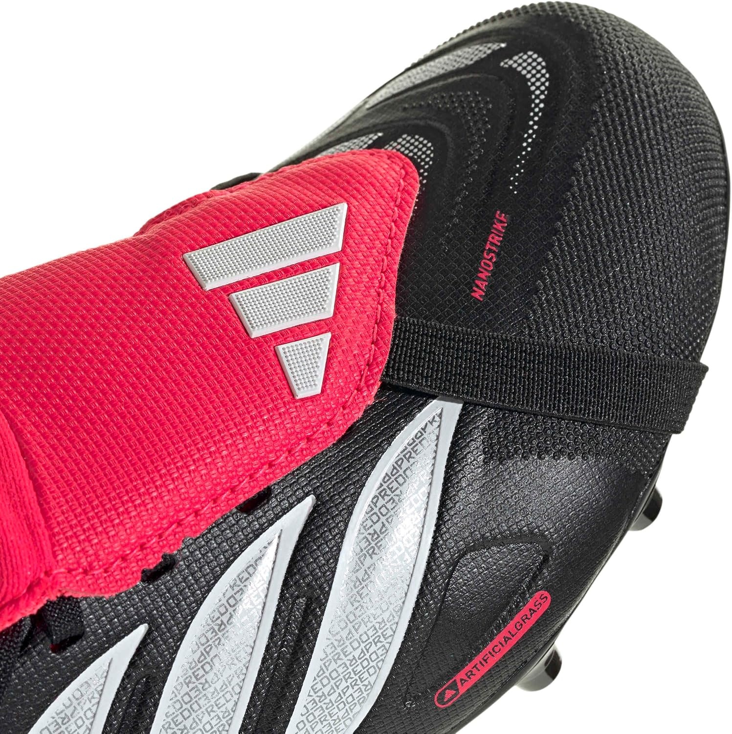 image:imageadidas Kids League Predator FoldOver Tongue Artificial GroundBlackWhiteLucid Red