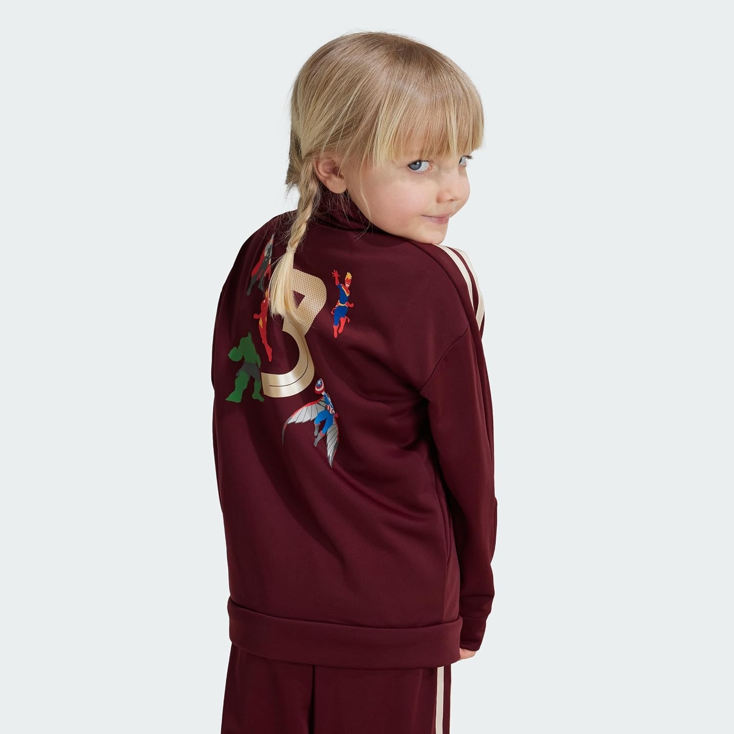 image:imageadidas Kids Marvel Avengers Tiro Track SuitShadow RedWonder Gold Metallic