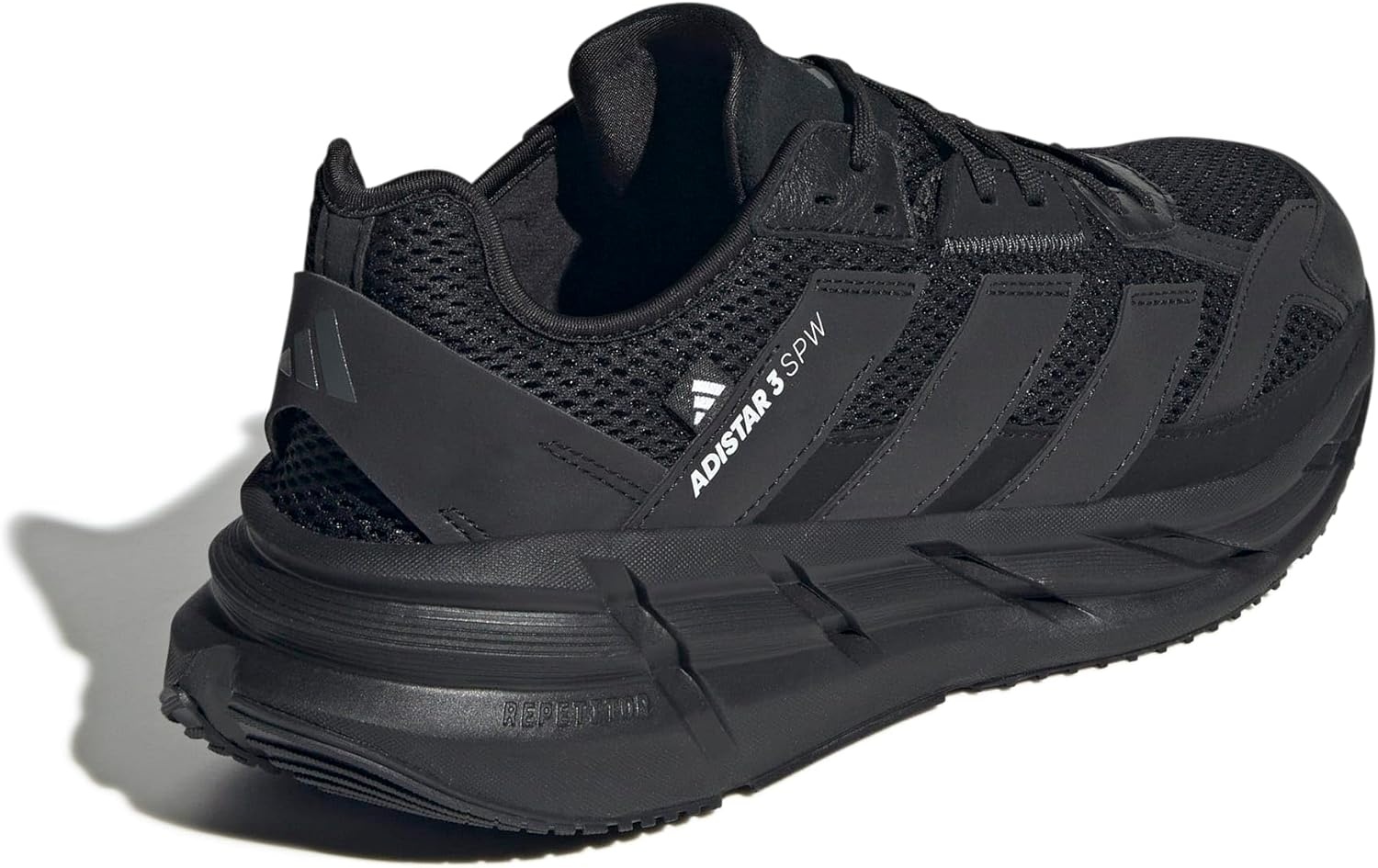image:imageadidas Mens Adistar 3 Sportswear Lace Up Sneakers Shoes Casual GreyBlackBlackGrey