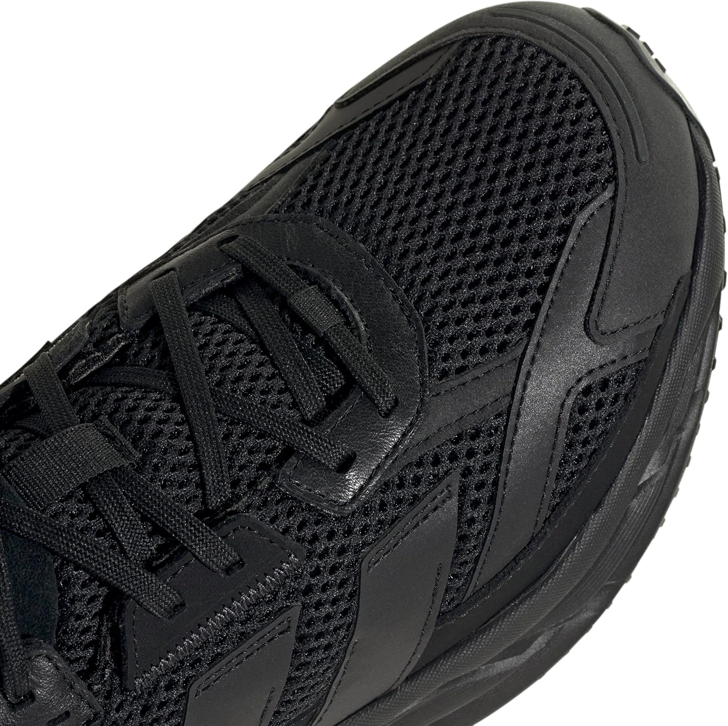 image:imageadidas Mens Adistar 3 Sportswear Lace Up Sneakers Shoes Casual GreyBlackBlackGrey
