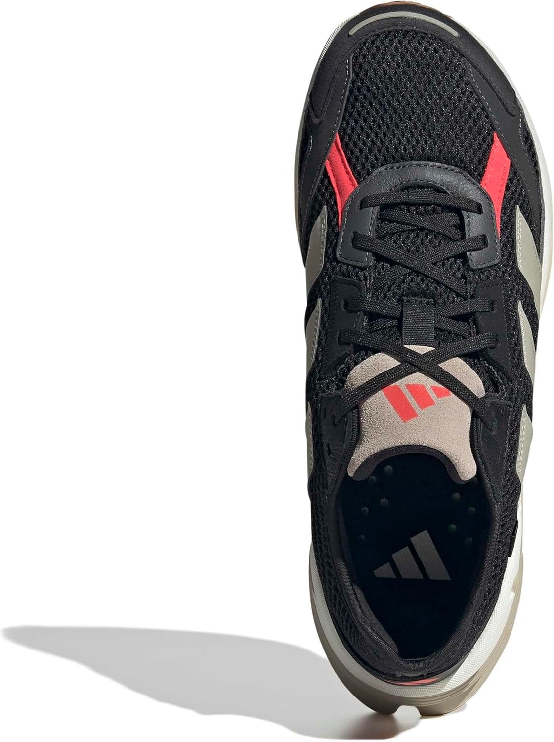 image:imageadidas Mens Adistar 3 Sportswear Lace Up Sneakers Shoes Casual GreyBlackWonder BeigeLucid Red