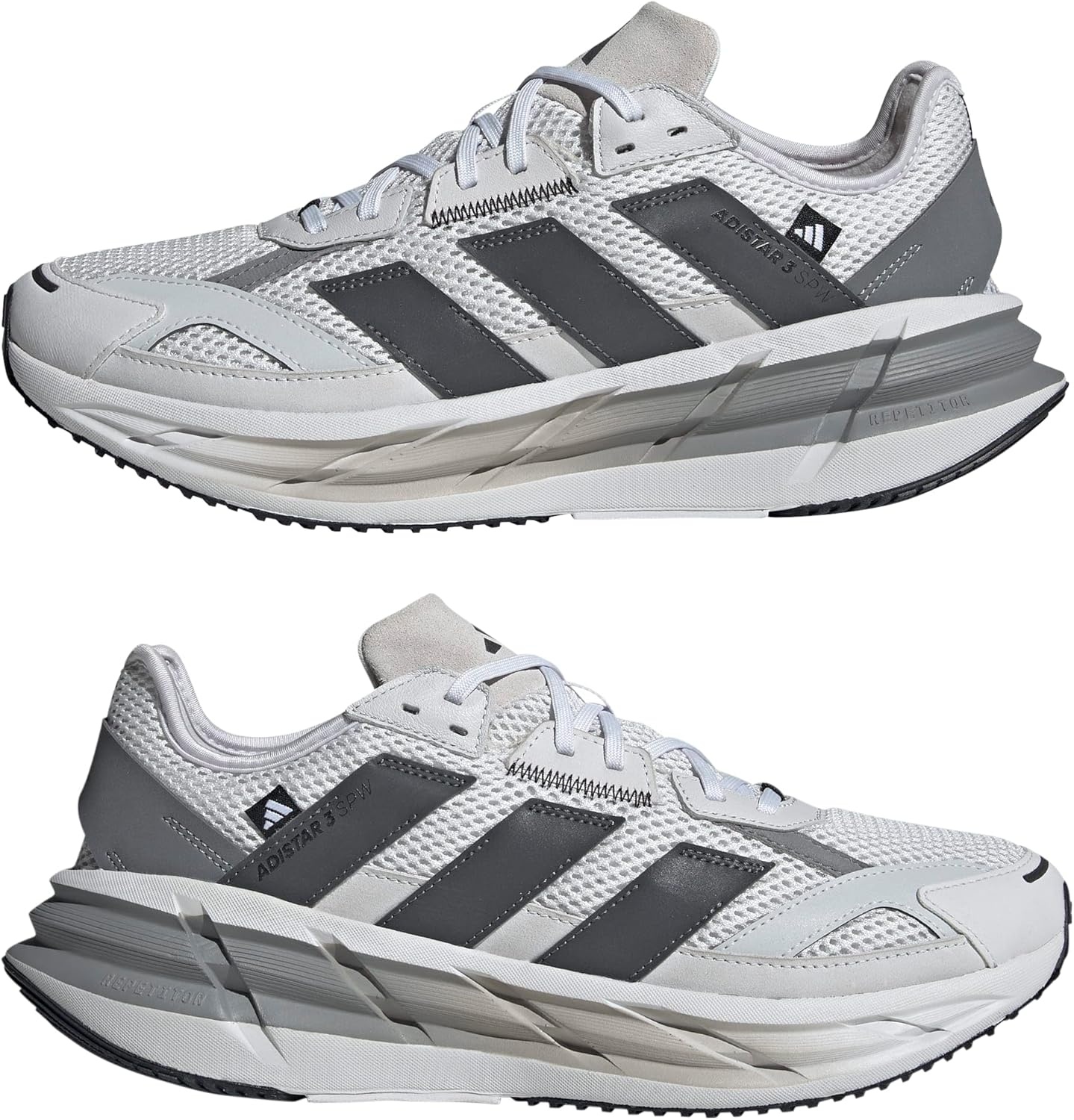 image:imageadidas Mens Adistar 3 Sportswear Lace Up Sneakers Shoes Casual GreyDash GreyGreyGrey