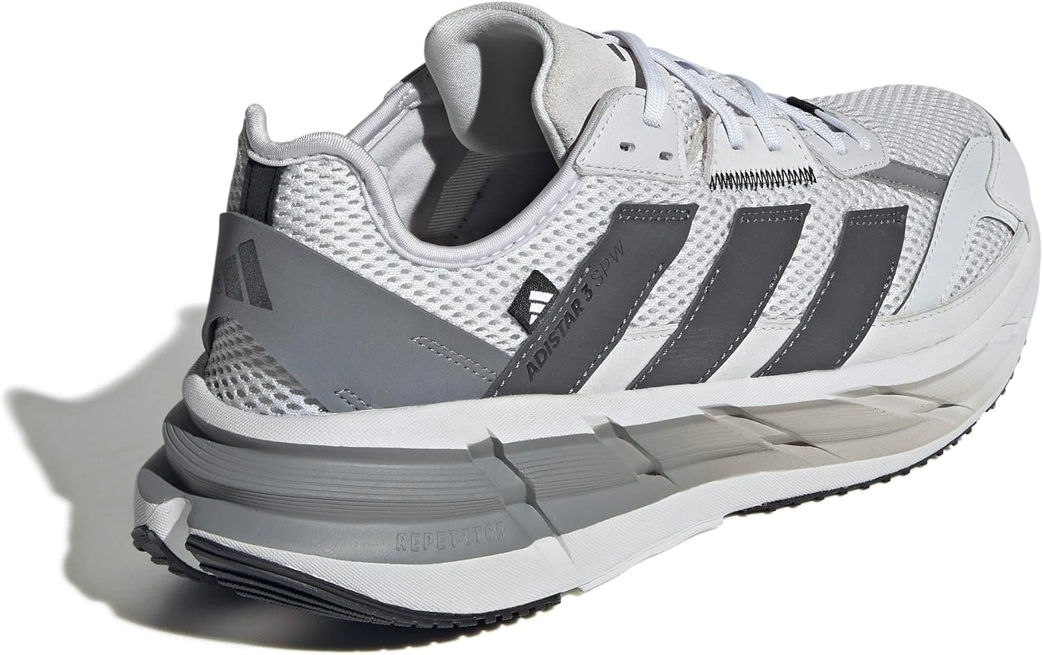 image:imageadidas Mens Adistar 3 Sportswear Lace Up Sneakers Shoes Casual GreyDash GreyGreyGrey