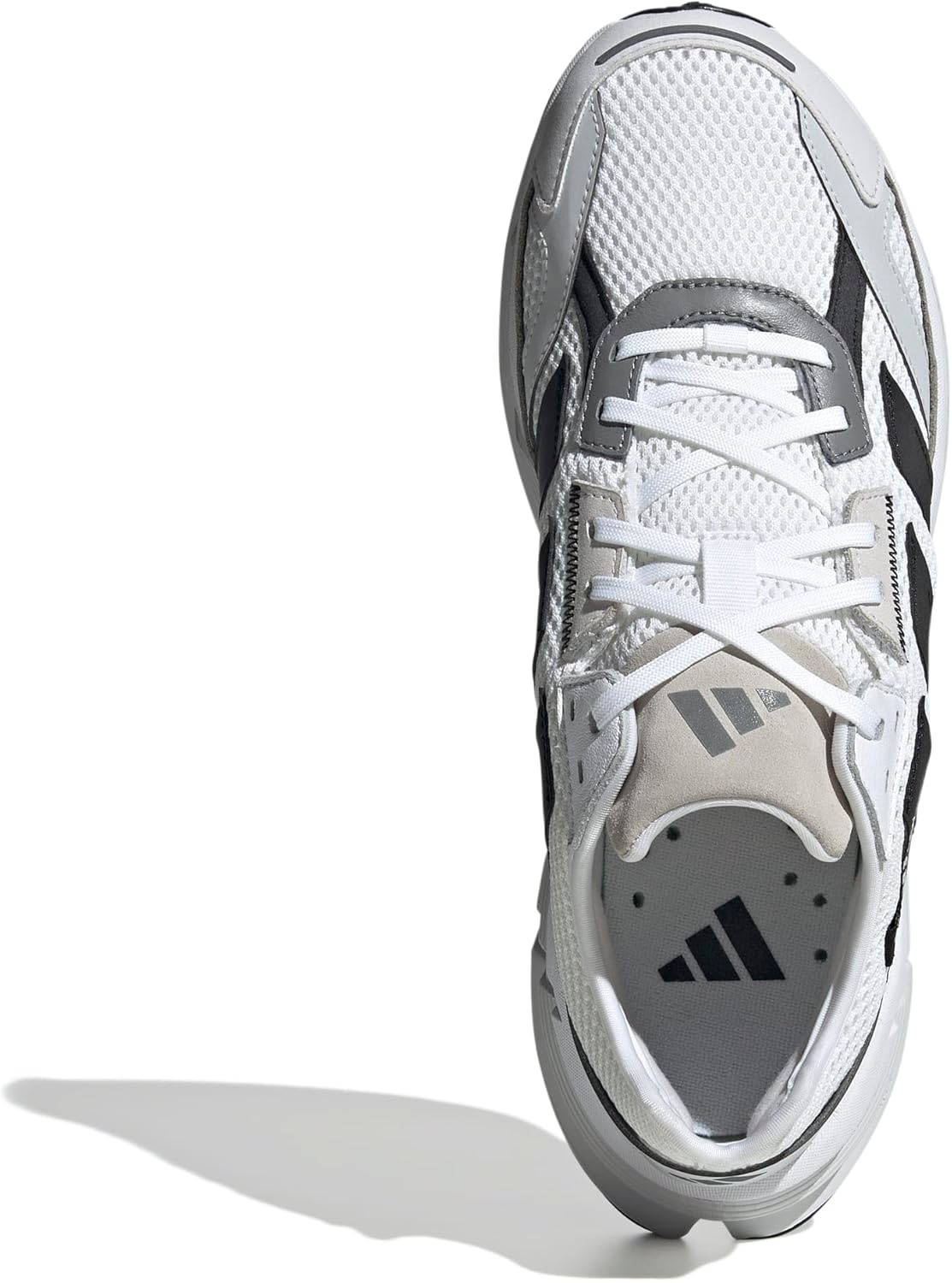 image:imageadidas Mens Adistar 3 Sportswear Lace Up Sneakers Shoes Casual GreyWhiteBlackDash Grey