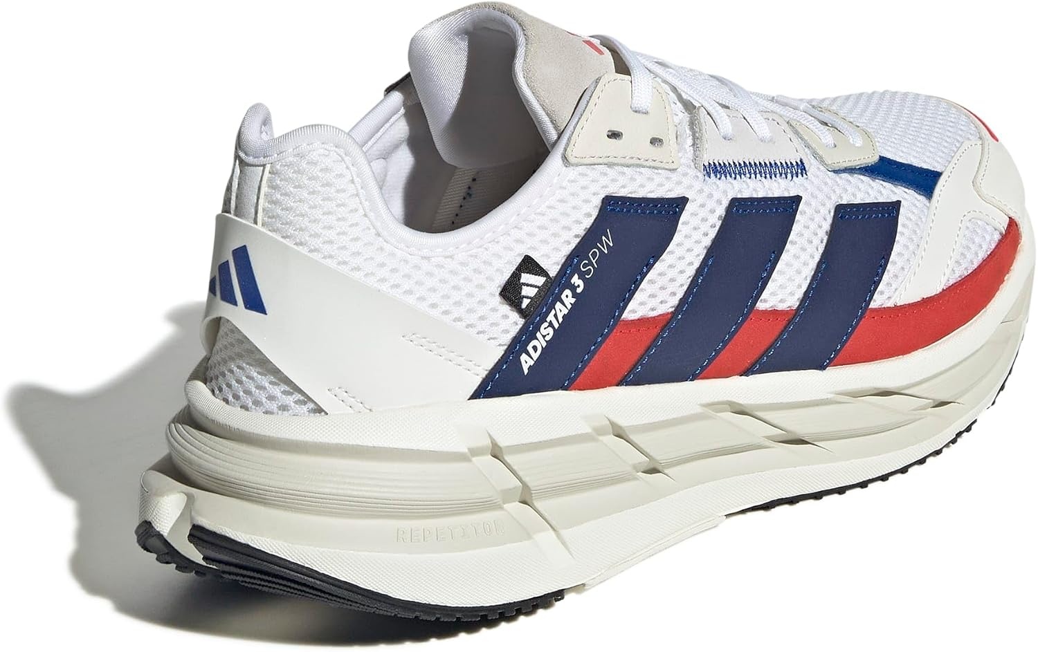 image:imageadidas Mens Adistar 3 Sportswear Lace Up Sneakers Shoes Casual GreyWhiteTeam Royal BlueOff White