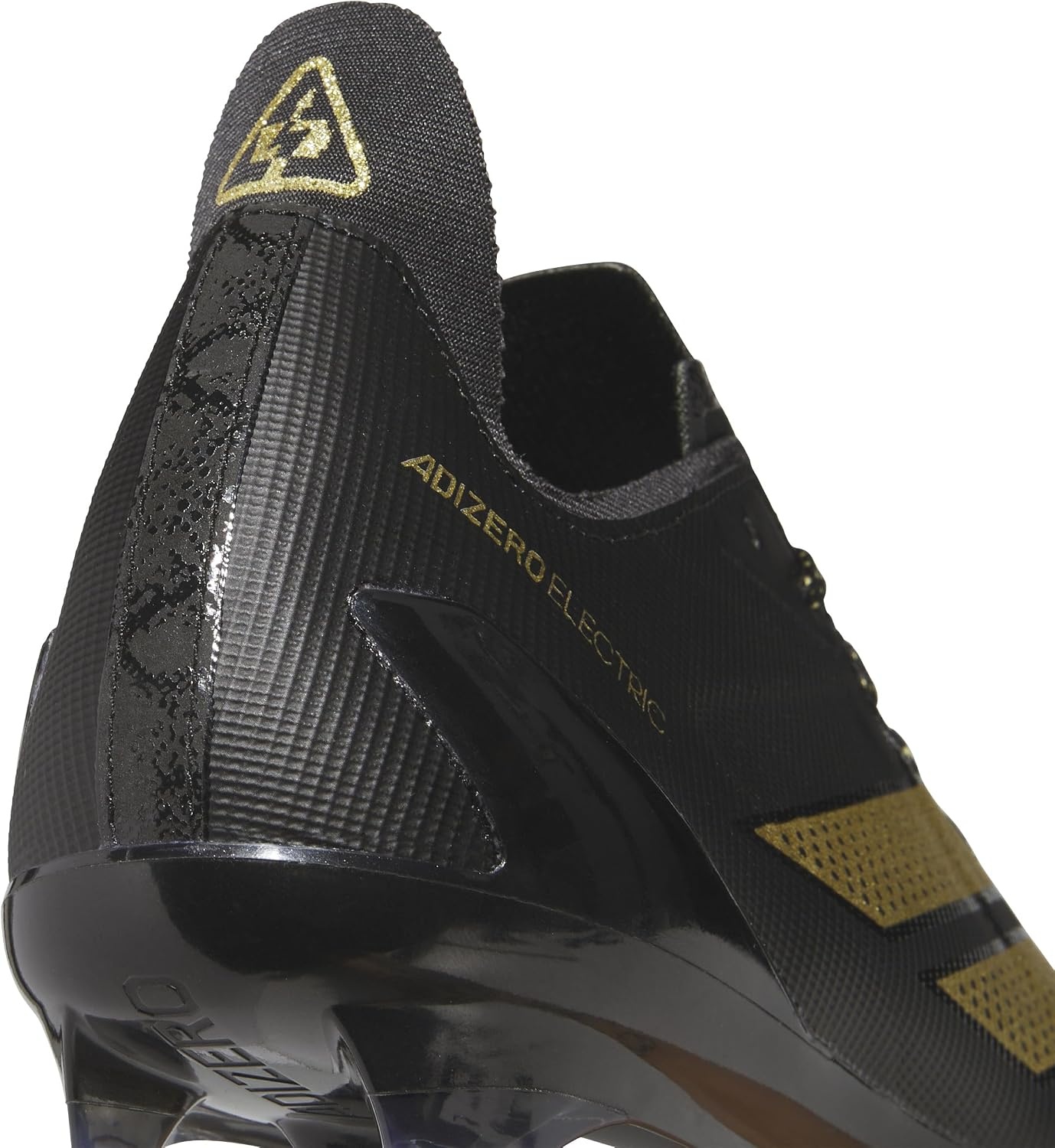 image:imageadidas Mens Adizero Electric Football Sneakers Shoes WhiteBlackGold MetallicBlack