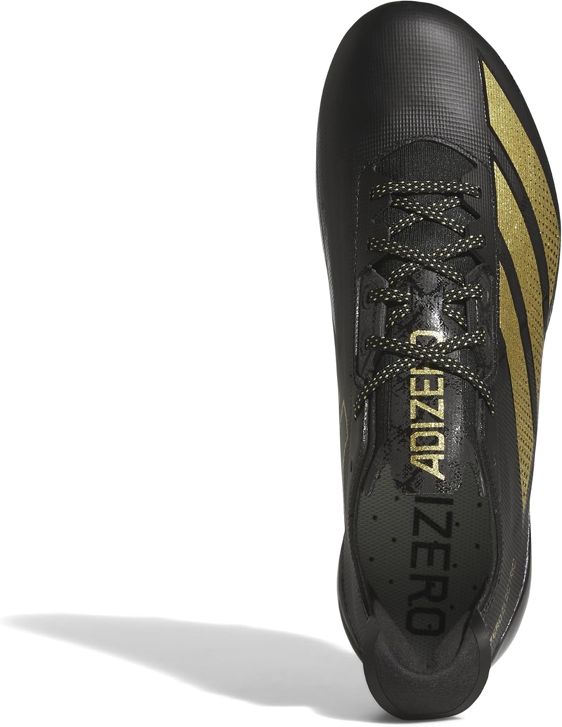 image:imageadidas Mens Adizero Electric Football Sneakers Shoes WhiteBlackGold MetallicBlack