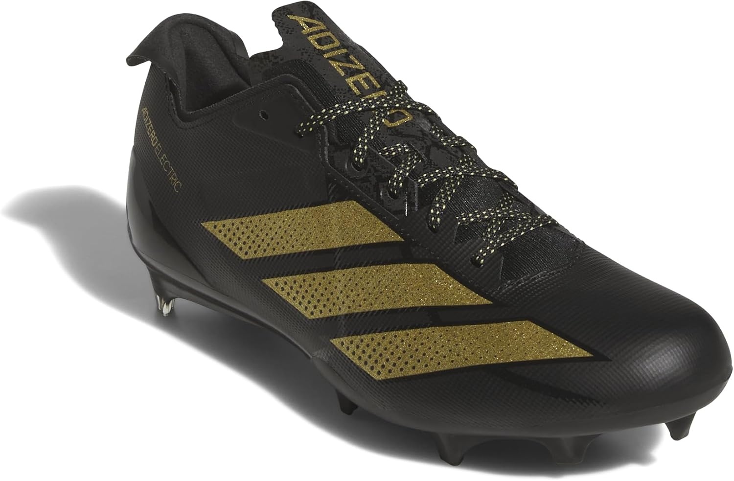 image:imageadidas Mens Adizero Electric Football Sneakers Shoes WhiteBlackGold MetallicBlack
