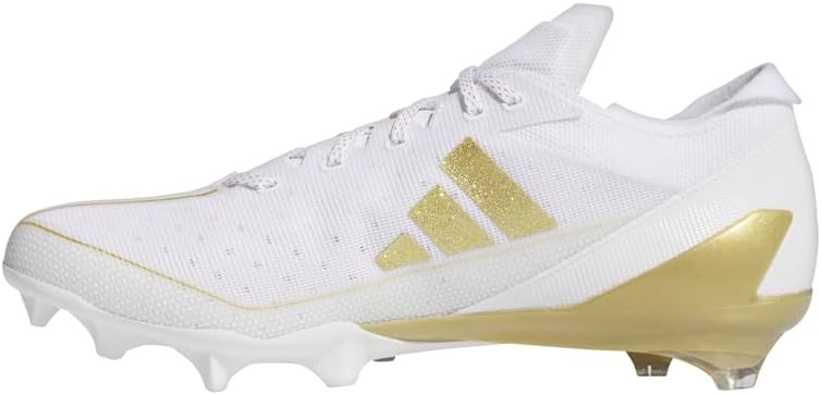 image:imageadidas Mens Adizero Electric Football Sneakers Shoes WhiteWhiteGold MetallicWhite2024