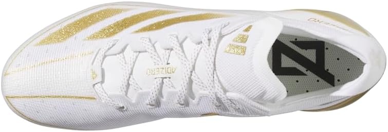 image:imageadidas Mens Adizero Electric Football Sneakers Shoes WhiteWhiteGold MetallicWhite2024