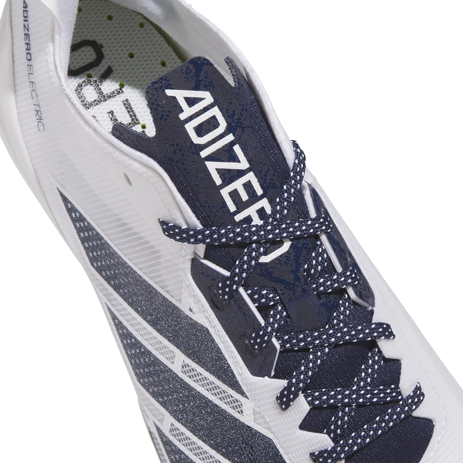 image:imageadidas Mens Adizero Electric Football Sneakers Shoes WhiteWhiteTeam Navy BlueWhite