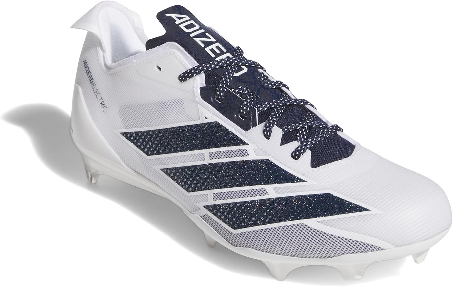 image:imageadidas Mens Adizero Electric Football Sneakers Shoes WhiteWhiteTeam Navy BlueWhite