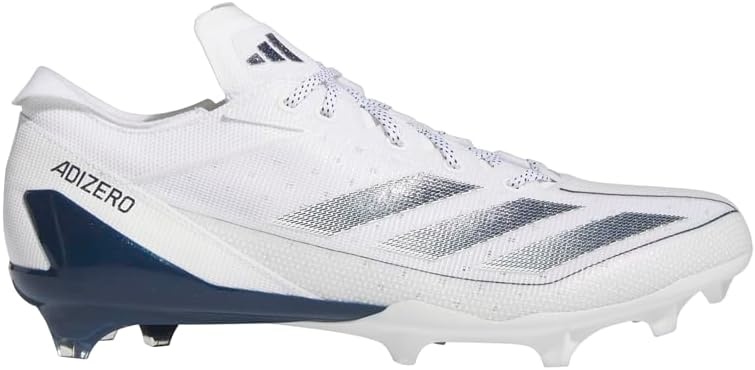 image:imageadidas Mens Adizero Electric Football Sneakers Shoes WhiteWhiteTeam Navy BlueWhite2024