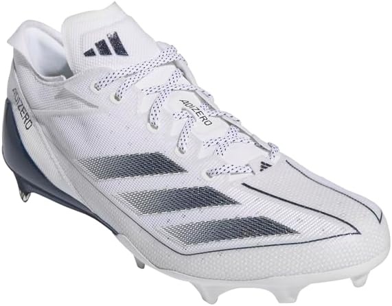 image:imageadidas Mens Adizero Electric Football Sneakers Shoes WhiteWhiteTeam Navy BlueWhite2024